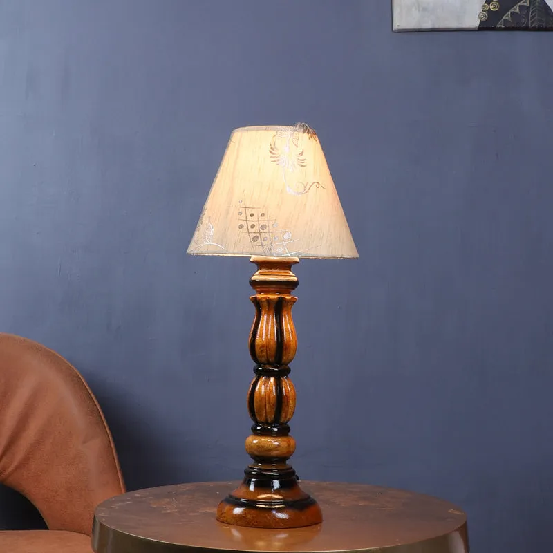 Rodra Iron Table Lamp - Ivory,Brown media 2