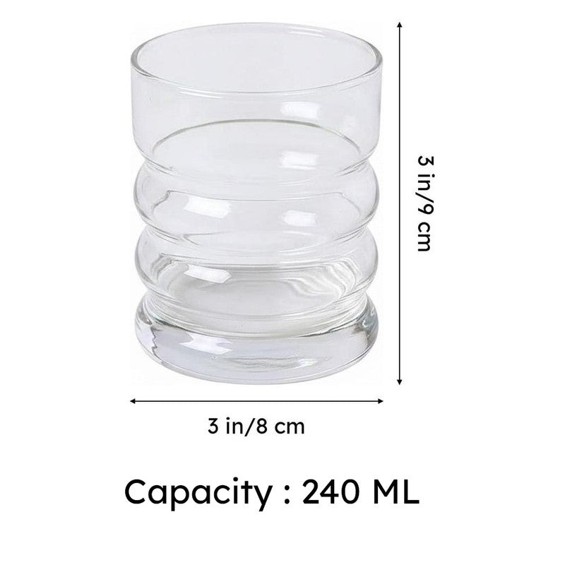 Ribbed Old Fashioned Glasses (240ml) - Set Of Six media 8