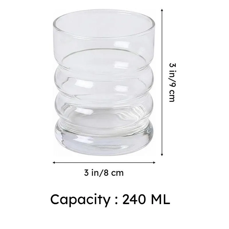 Ribbed Old Fashioned Glasses (240ml) - Set Of Six media 8