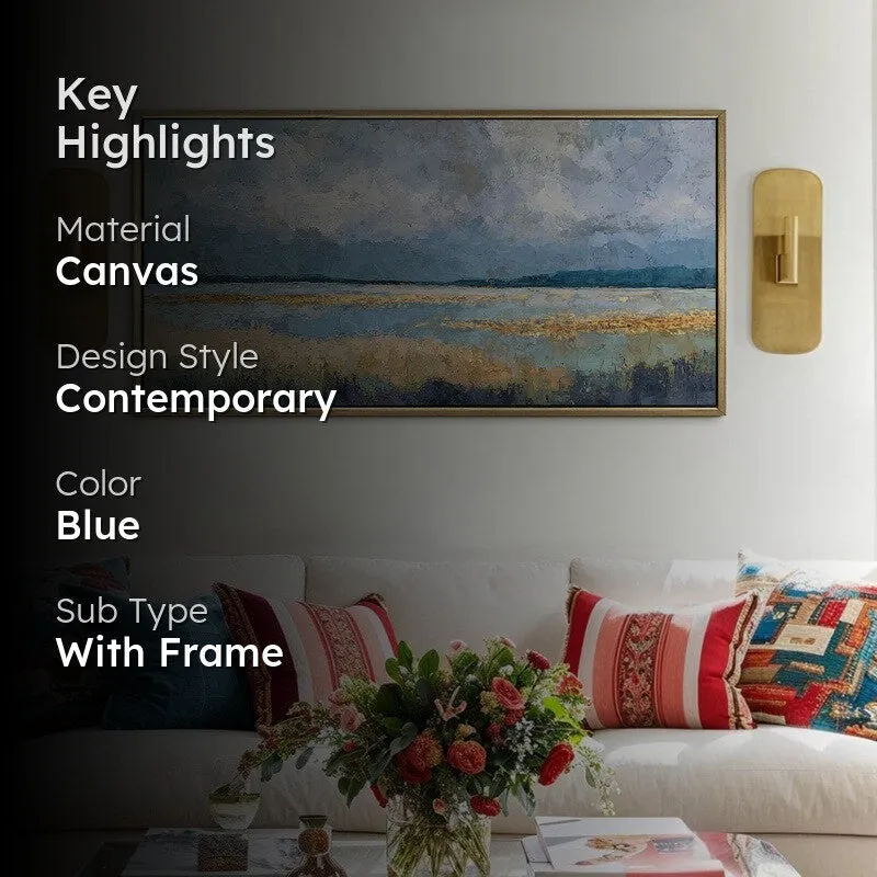 Opulent Blue Canvas Wall Art media 2