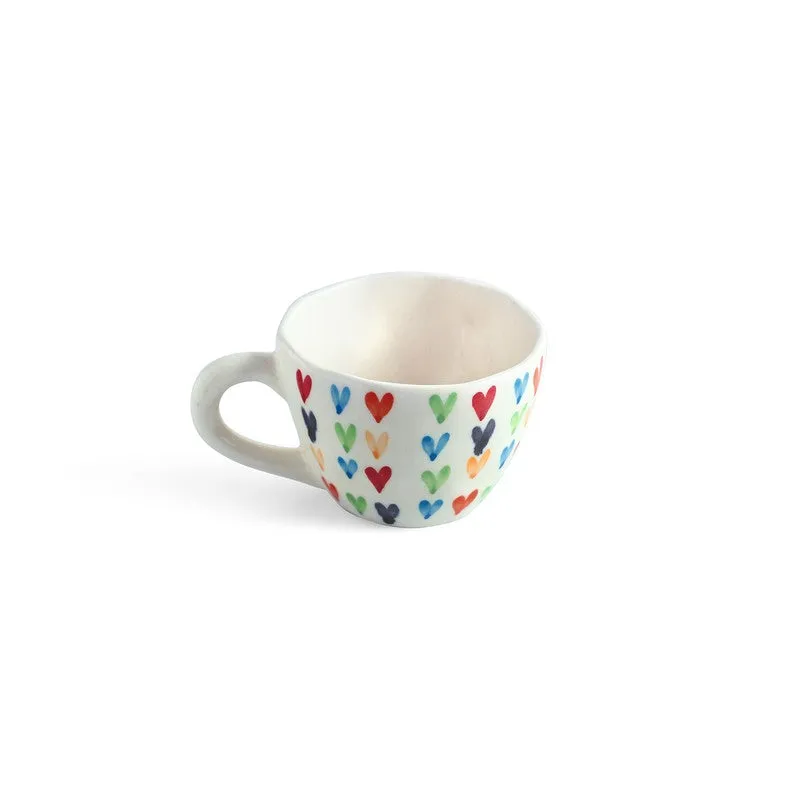 Colourfull Ceramic Coffee Mug (270 mL Each) - Set Of Four media 4