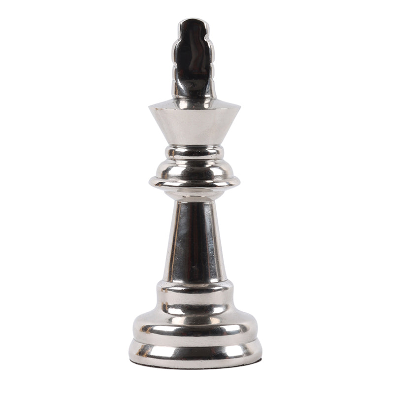 Chess Charm King Showpiece (Silver) - Set Of Two media 4