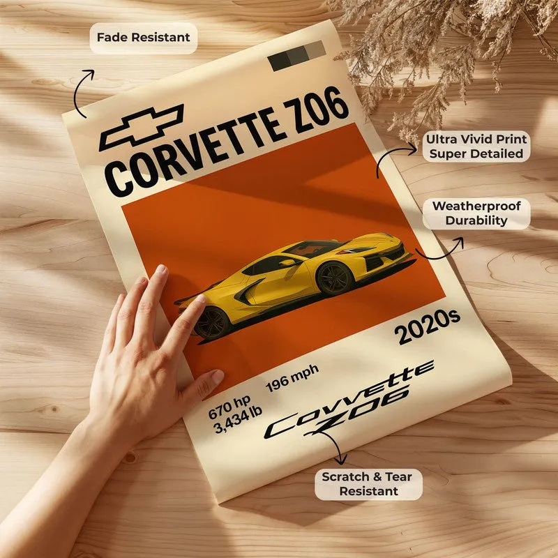 Corvette Z06 Legacy Wall Poster media 7