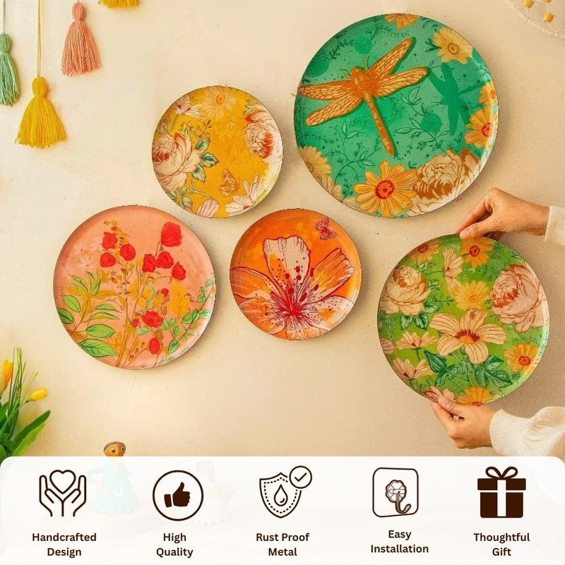 Vintage Garden Wall Plate - Set Of Five media 3