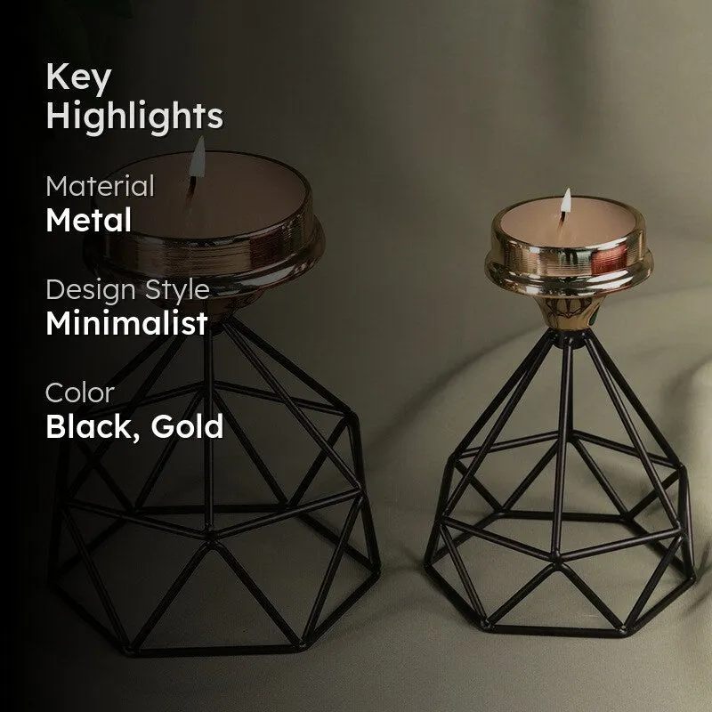 GeoGlow Candle Holder - Set Of Two media 2