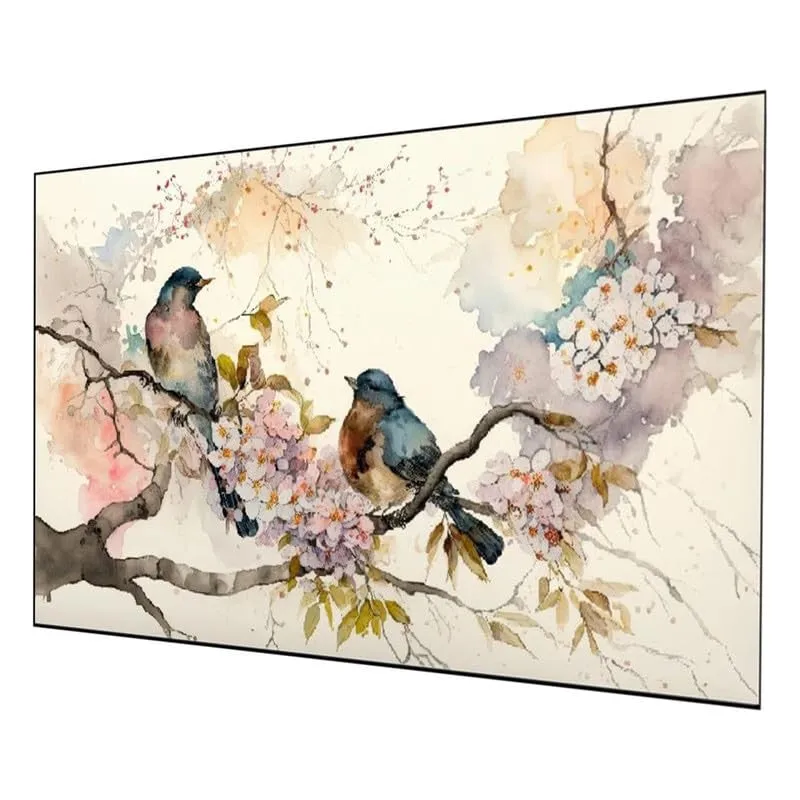 Blossom Songbird Canvas Wall Painting With Frame media 5