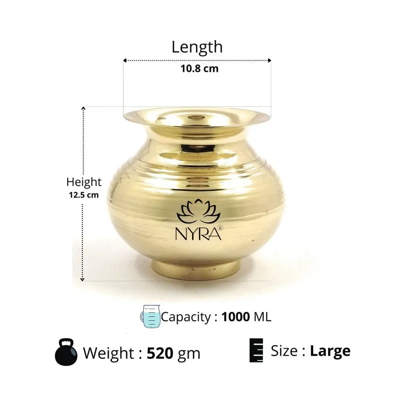 Karwa Brass Lota - 1000 ML media 10