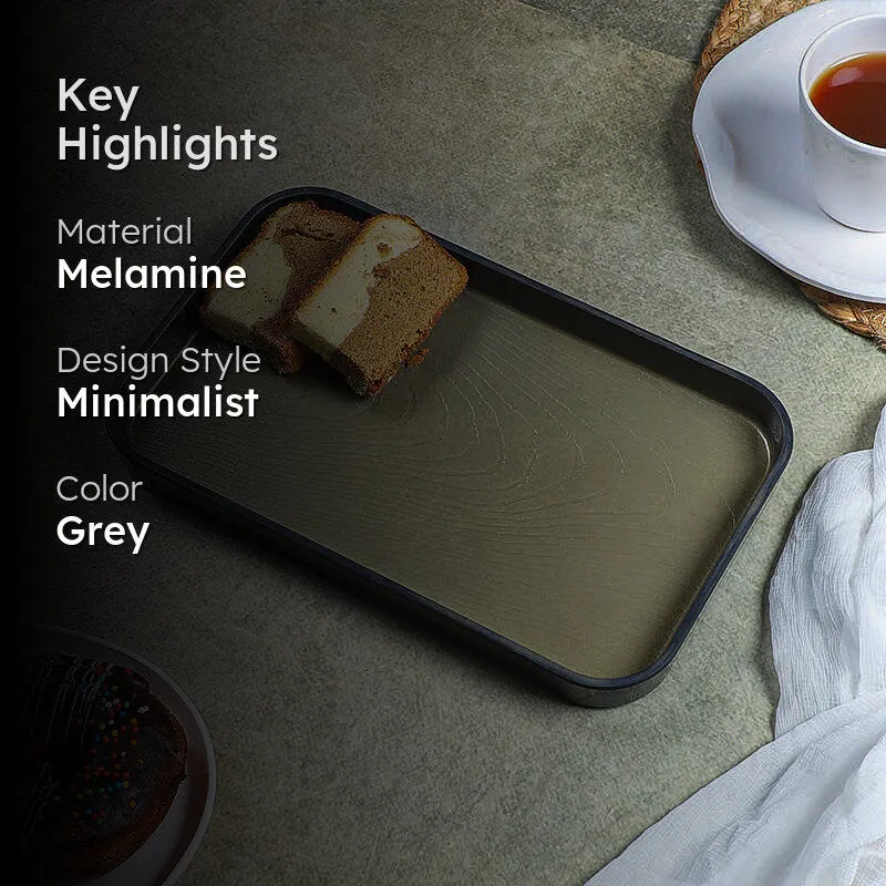 Ishiguro Melamine Serving Tray - Metallic Gold media 2