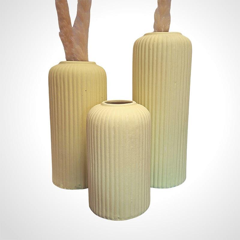 Pasha Ceramic Vase (Yellow) - Set Of Three media 3