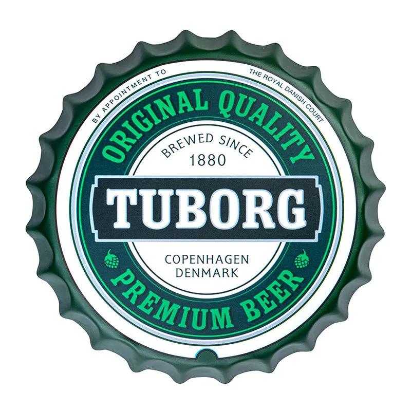 Tuborg OG Beer Bottle Cap Metal Wall Accent media 7