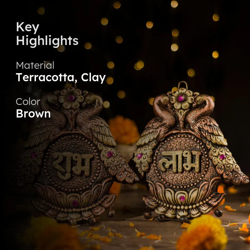 Mayura Shubh (Laabh Terracotta Latkan) - Set Of Two media 2
