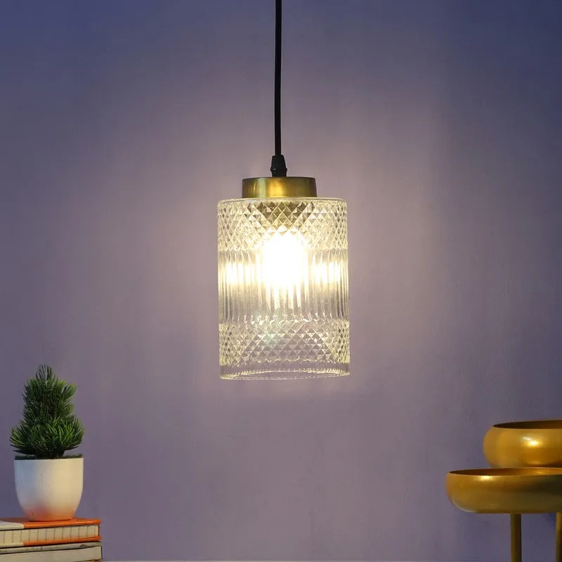 Elvion Pendant Glass Ceiling Lamp media 4