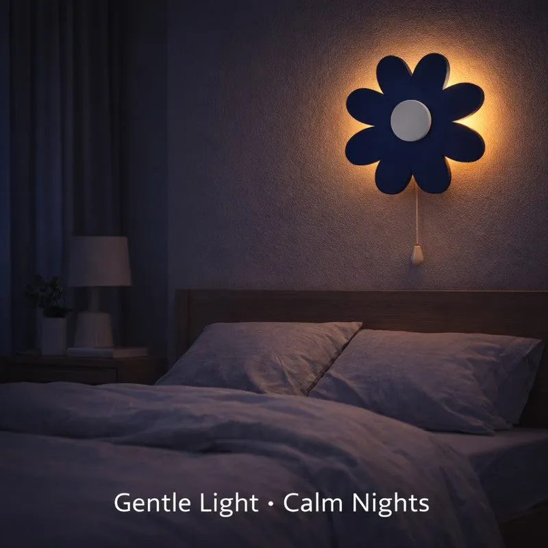 Lumiflora Battery Operated MDF Wall Lamp - Blue media 5