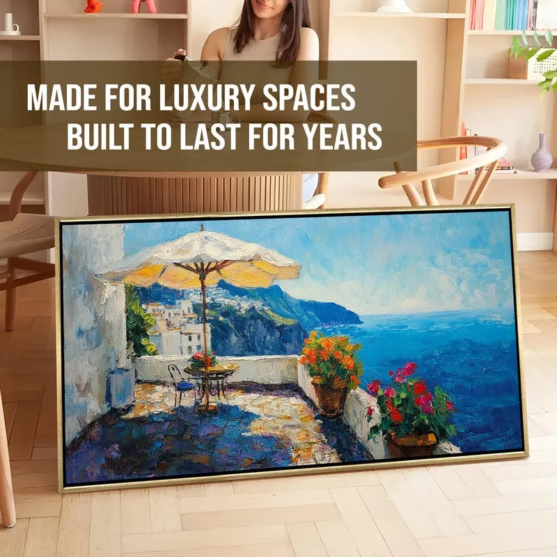 Seaward Ease Canvas Wall Painting With Frame media 7
