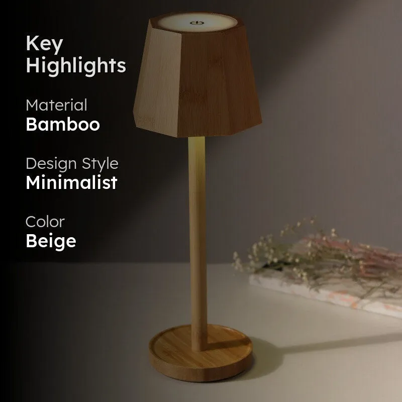 Mexo Ray Bamboo Table Lamp - Beige media 2