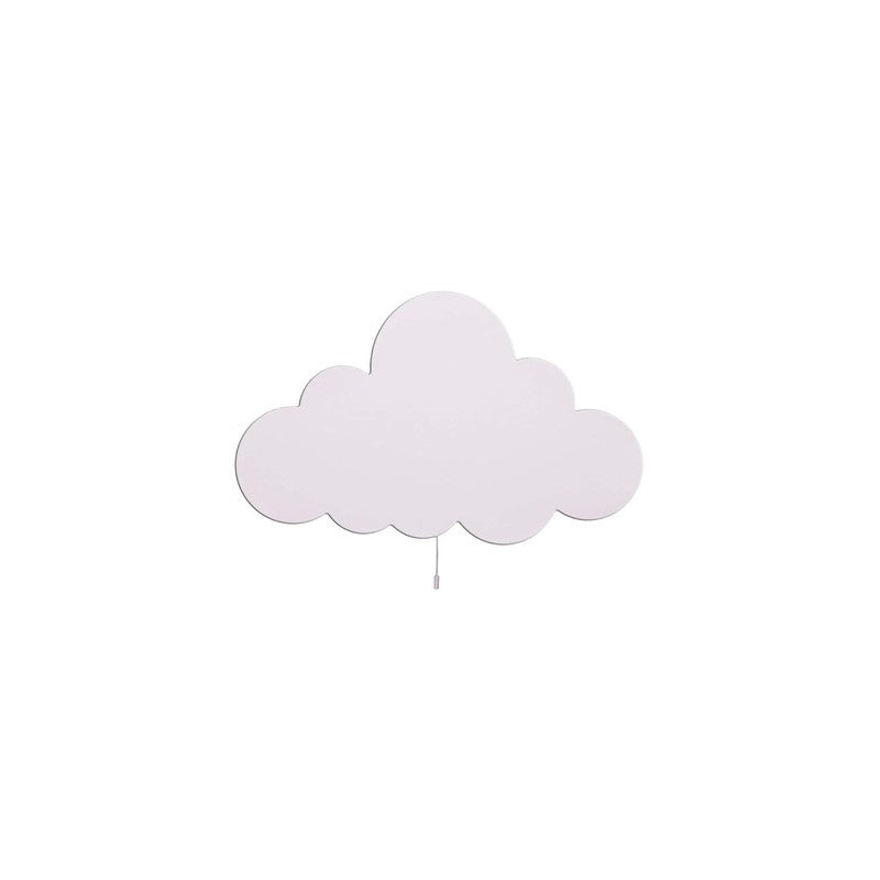 Snuggle Cloud Battery Operated MDF Wall Lamp - White media 4