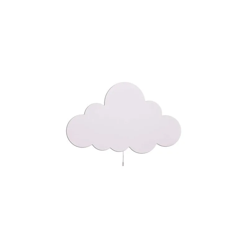 Snuggle Cloud Battery Operated MDF Wall Lamp - White media 4