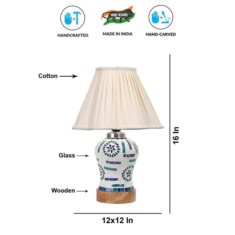 Sonara Pleated Wooden Table Lamp - Multicolor media 9