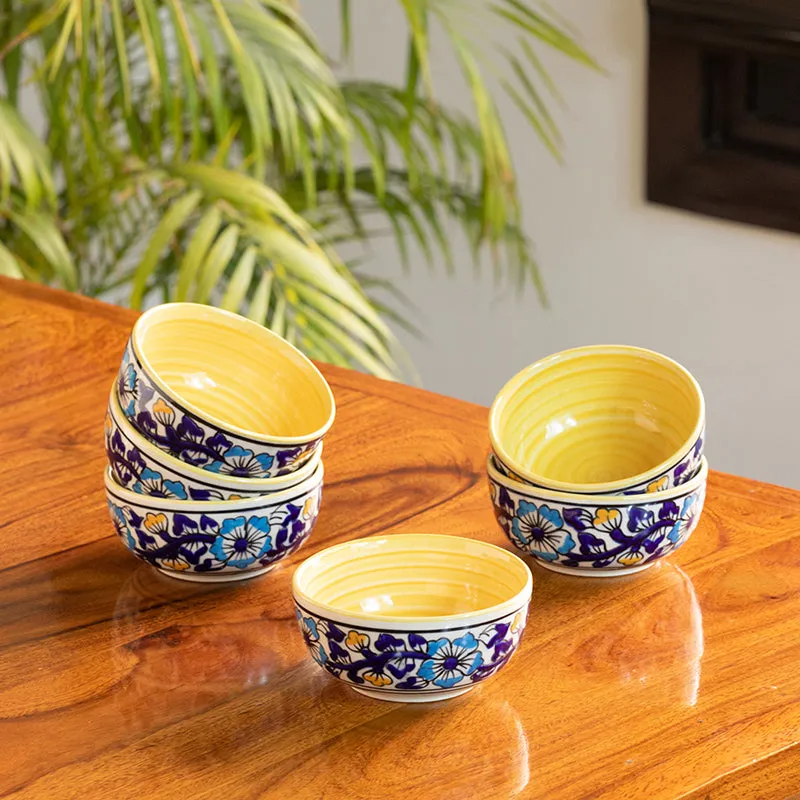 Tulika Ceramic Snack Bowl (220 mL) - Set Of Six media 1