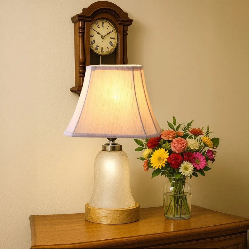 Zoravelle Square Wooden Table Lamp - OffWhite media 3