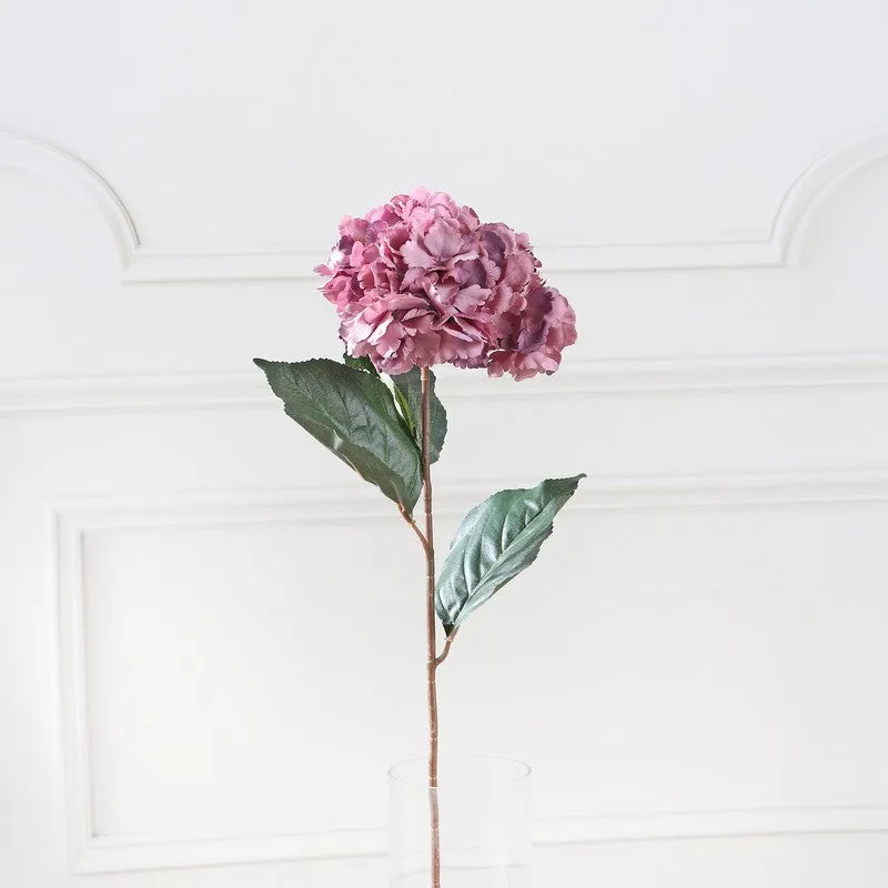 Hydrangea Artificial Flower Stem - Purple media 4