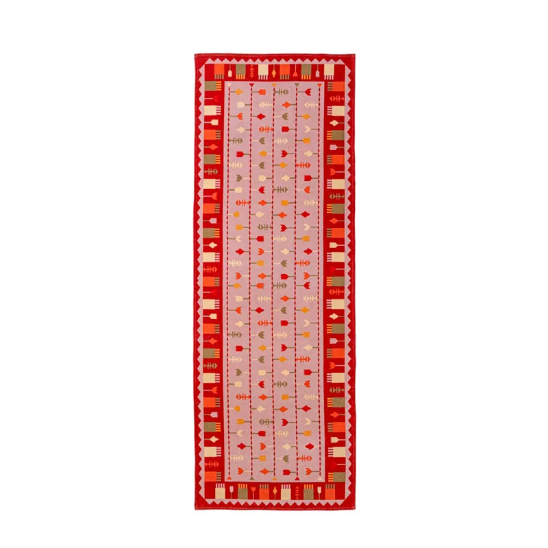 Zariel Cotton Runner Rug - Red media 1