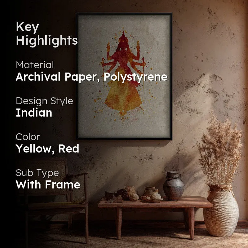 Shakti Swarupa Durga Maa Archival Paper Wall Art media 2