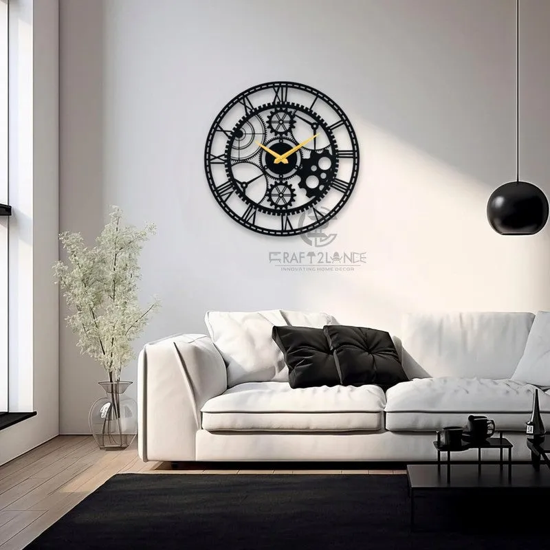 Glance Silent Wall Clock - Black media 4