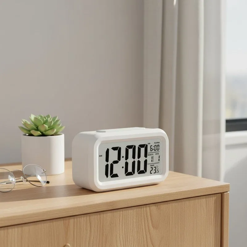 Time Nest Rectangle Plastic Table Clock media 1