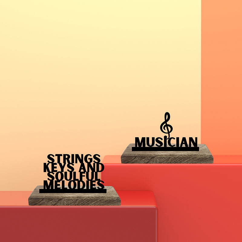 Melodies & Musician Showpiece - Set Of Two