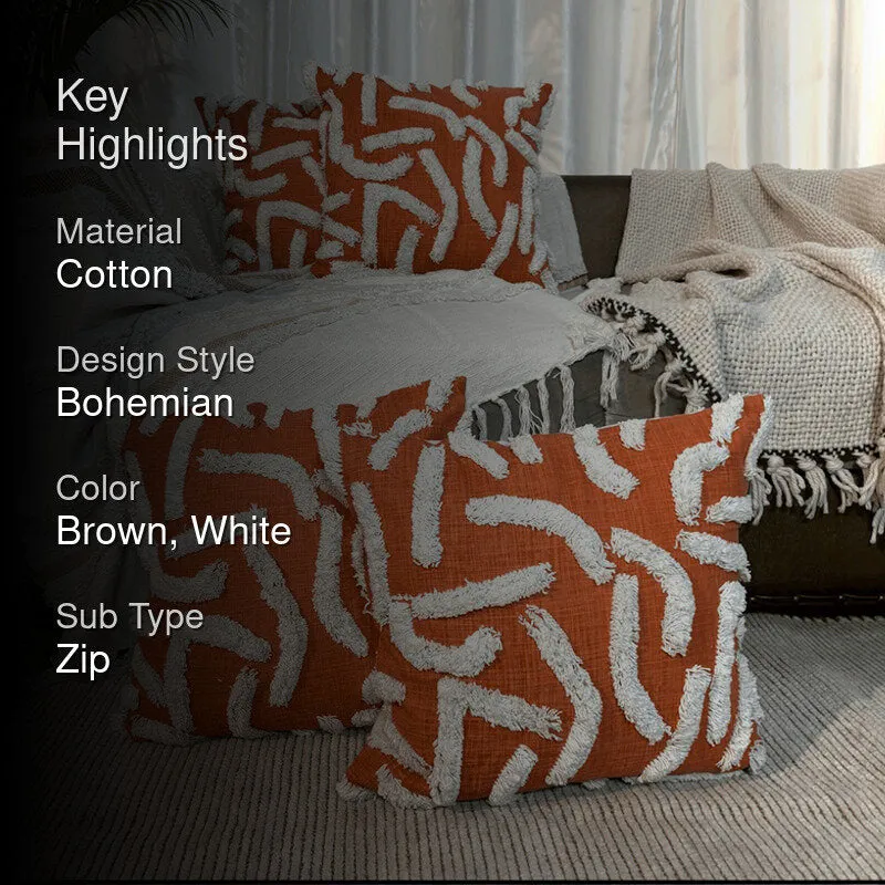 Cozy Ripple Tufted Cushion Cover Set - Set Of Four media 2