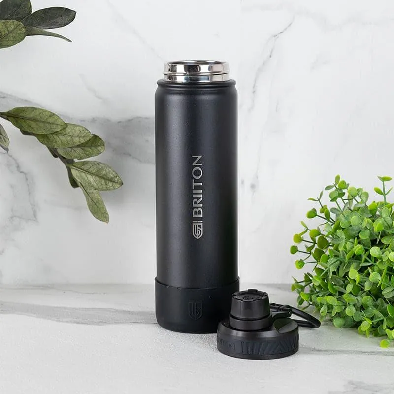 Quench Pal Hot & Cold Thermos Water Bottle (Black & Pink, 750 mL Each) - Set Of Two media 3
