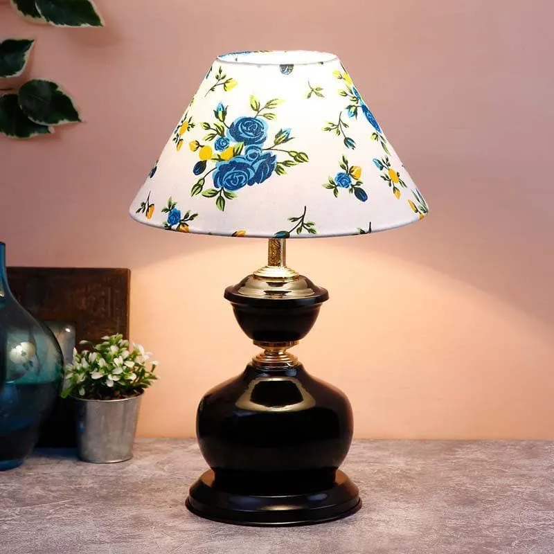 Floral Nirvana Cotton Table Lamp - Multicolor media 1