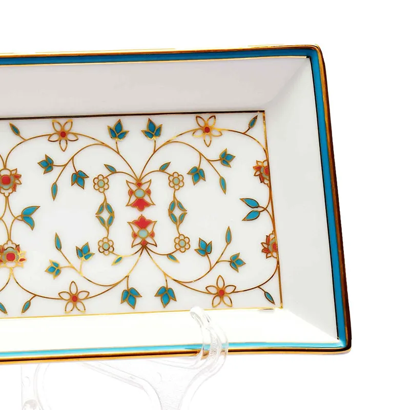 Gilded Mavi Porcelain Platter media 3