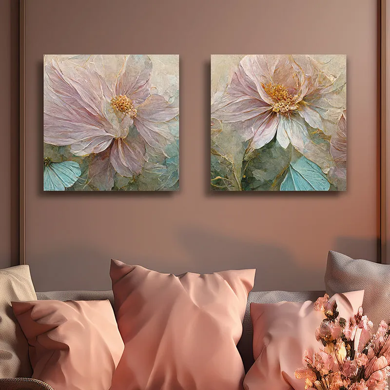 Ephemera Of Bloom Canvas Wall Art - Set Of Two media 5