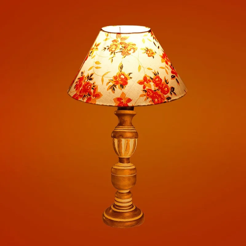 Zenrae Floral Wooden Table Lamp - Multicolor media 7