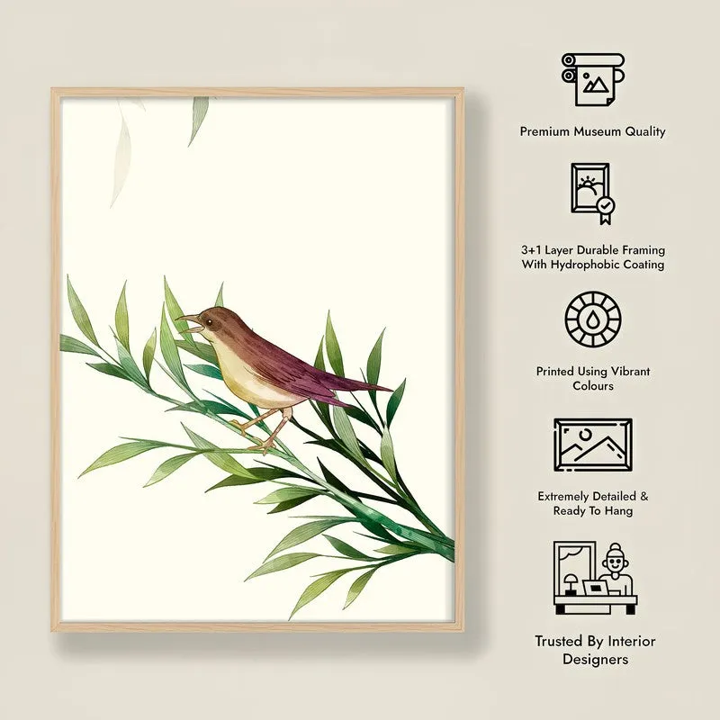 Wing & Willow Botanical Archival Paper Wall Art - Natural Brown Frame media 8