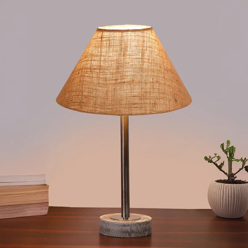 Sienna II Rodin Wooden Table Lamp - Beige,Silver,White media 2