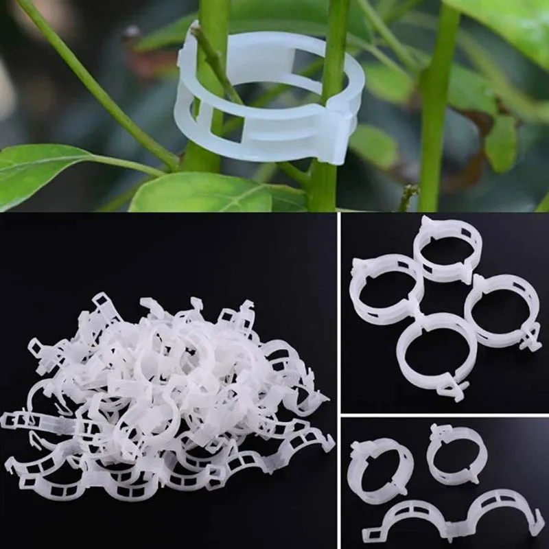 Plant Pro Garden Clip (White) - Set Of Hundred media 1