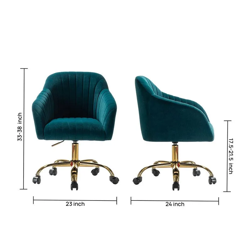 Seaton Metal Office Chair - Blue media 9