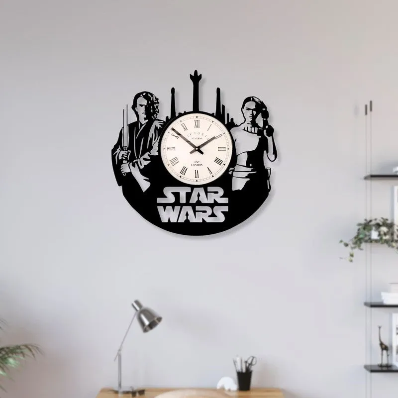 Skyrix Steel Analog Wall Clock - Black media 3