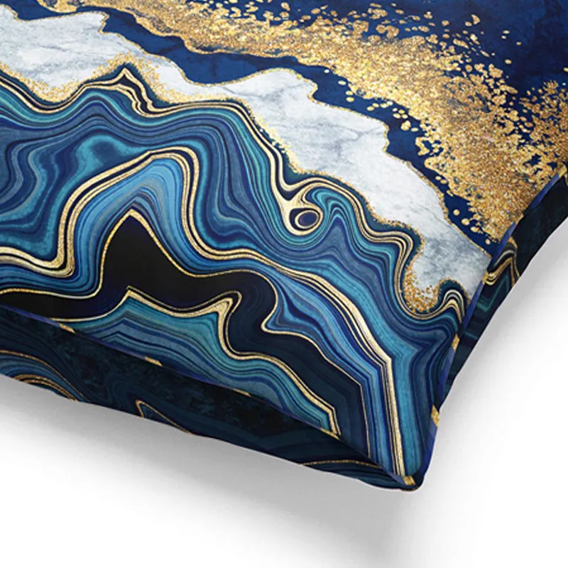 Farasha Printed Microfiber Cushion Cover - Set Of Three media 6