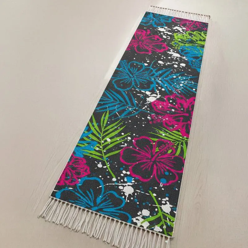 Hibiscus Splatter Runner Rug media 4
