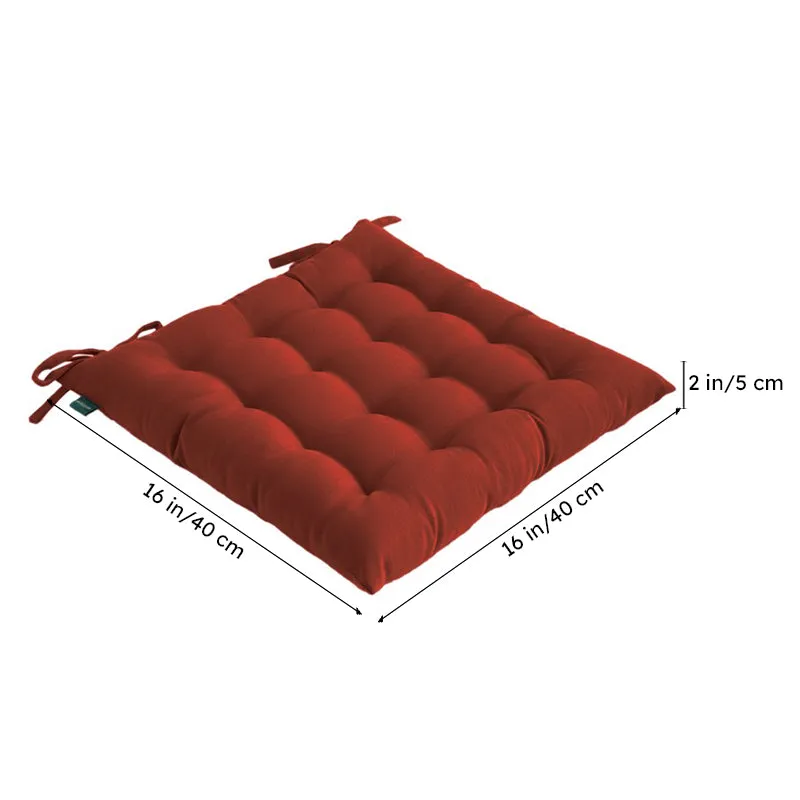 Rowan Chair Pad (Terracotta Brown) - Set Of Three media 7