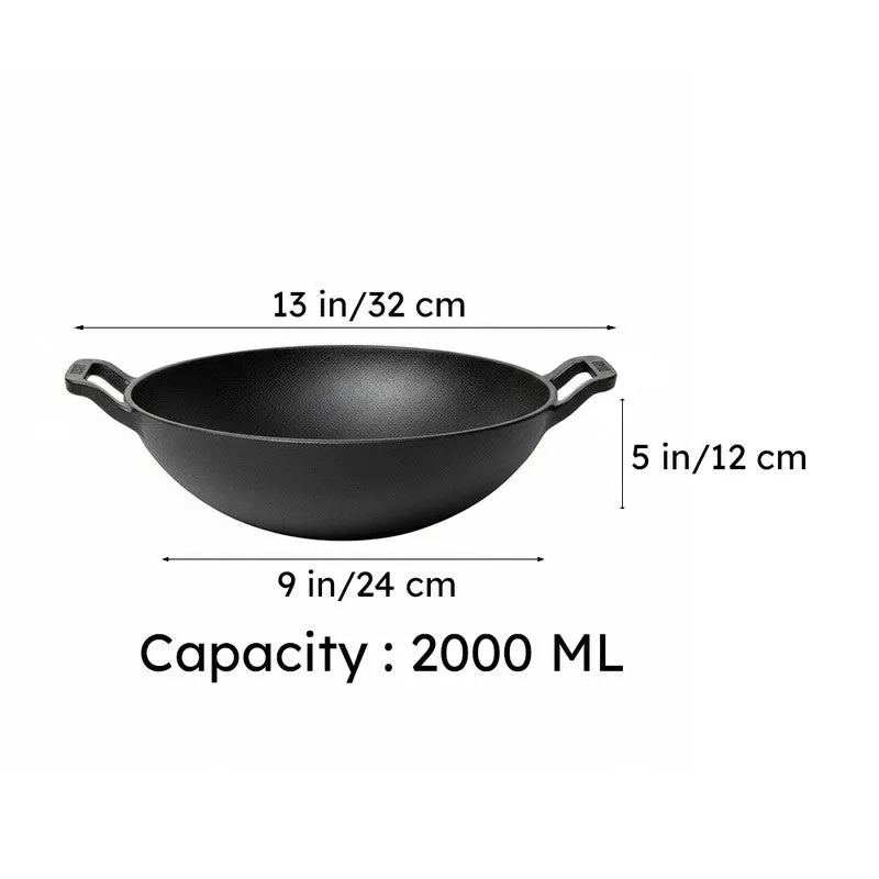 Meyer Cast Iron Kadhai - 2000 mL media 10