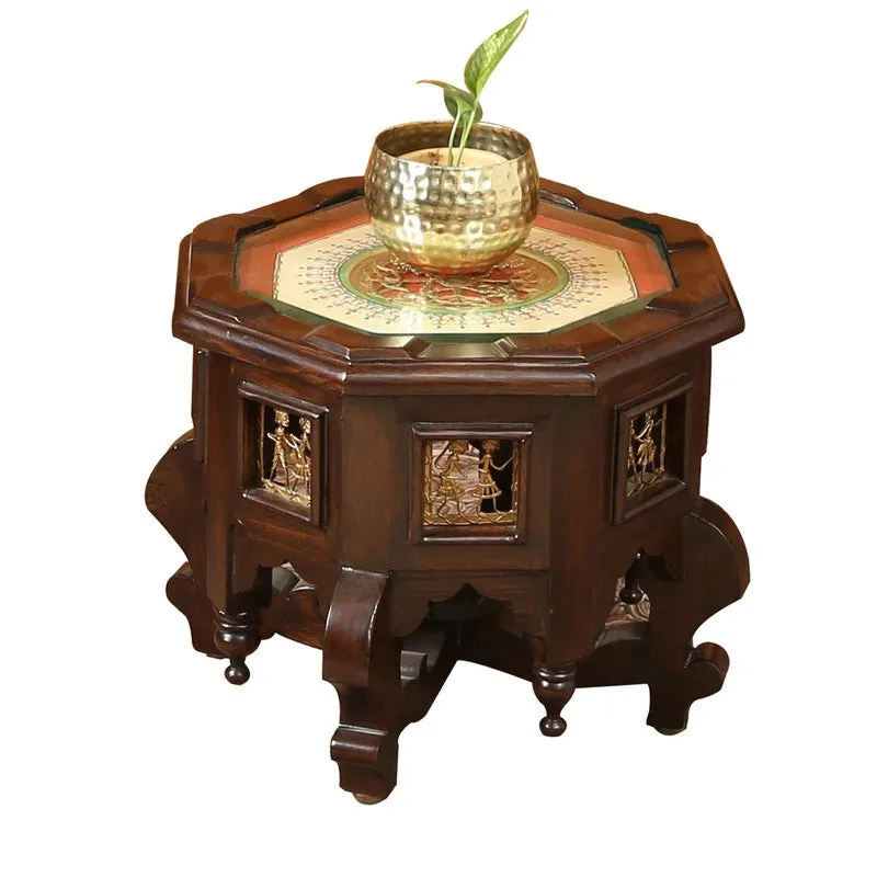 Princess Teak Wood Side Table media 3