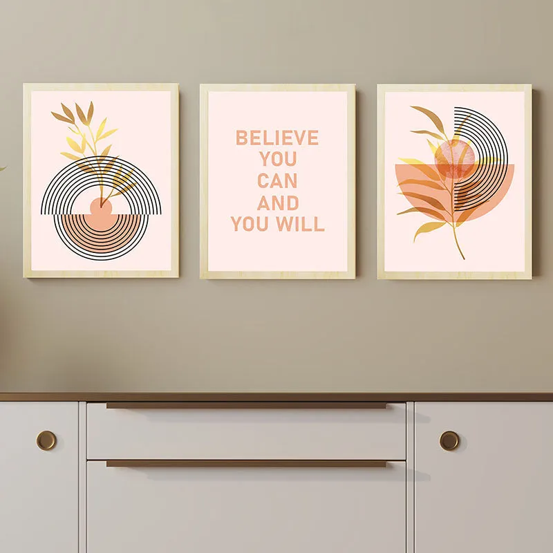You Will Abstract Wall Art - Set Of Three media 3