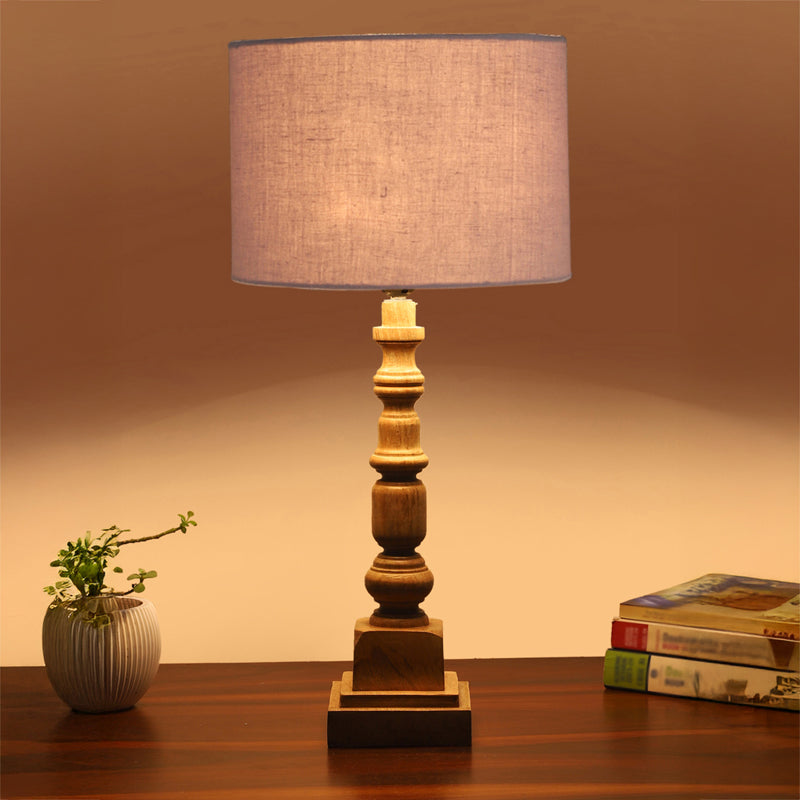 Cotin I Arbor Wooden Table Lamp - White,Brown