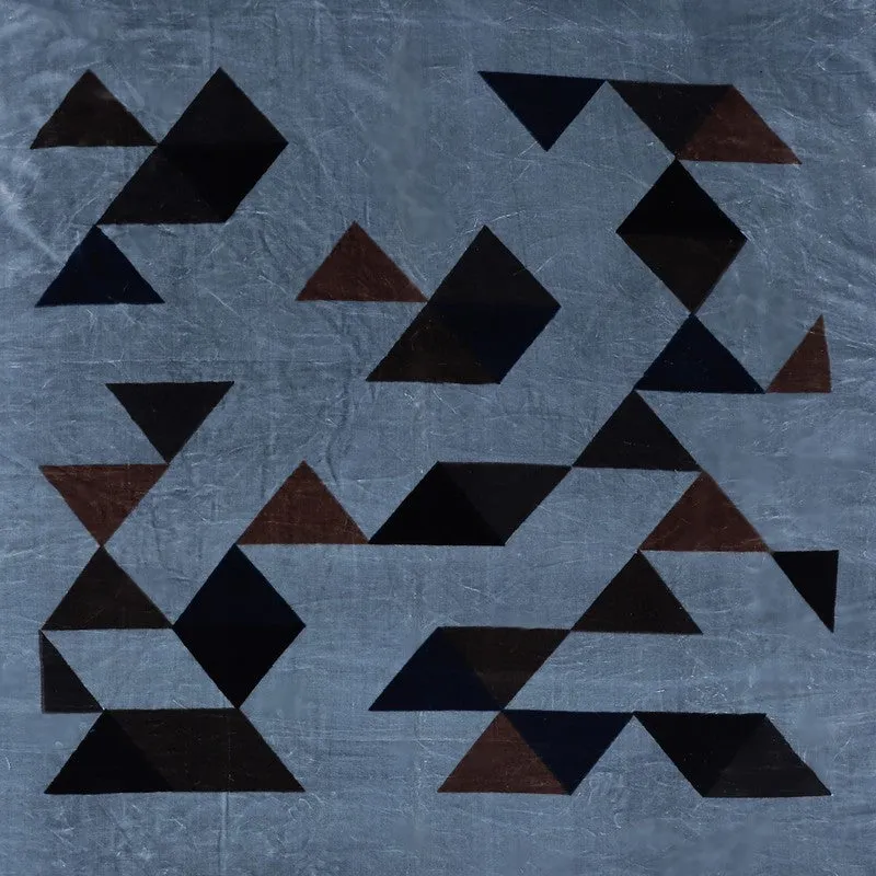 Monte Carlo Midnight Mosaic Blanket (Blue,Black) - 1000 GSM media 6