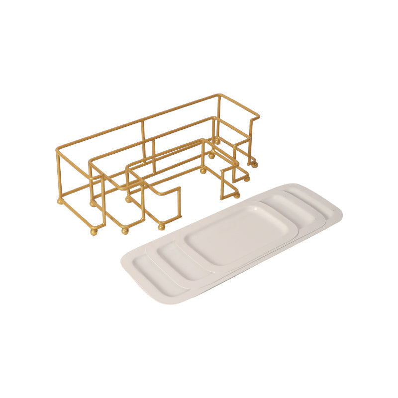 Atva Rectangular Iron Platter - Set of Three media 5